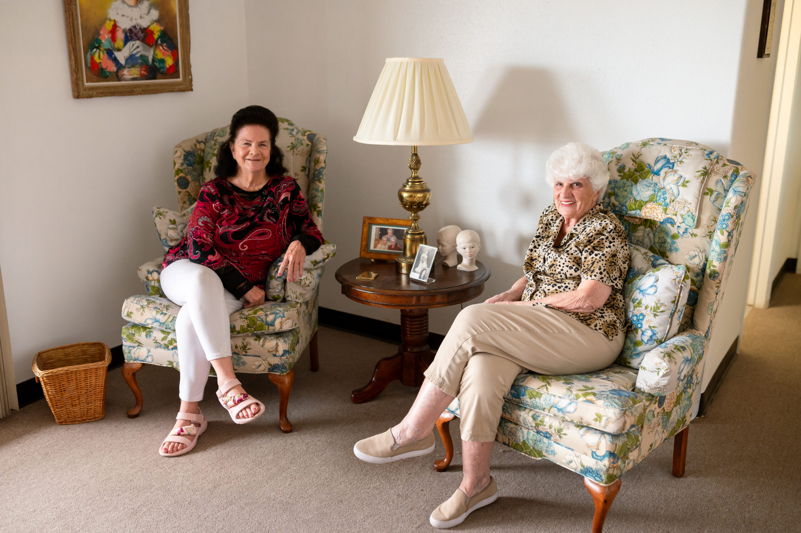 Caregiver and resident at Silver Creek Assisted Living